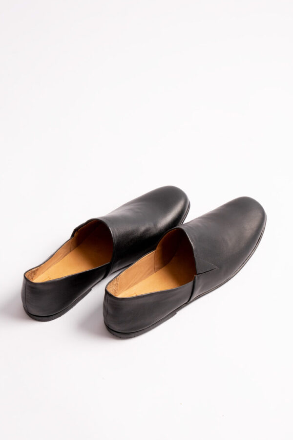 Mocasin Cuadrado Negro